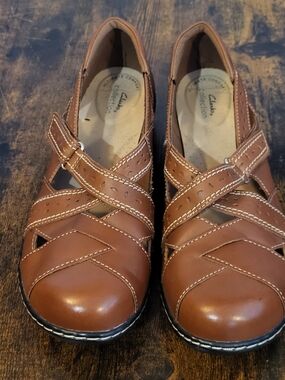 Clarks Women's Ashland Spin Q Tan Brown Slip-On Loafer Size 10M Leather NEW